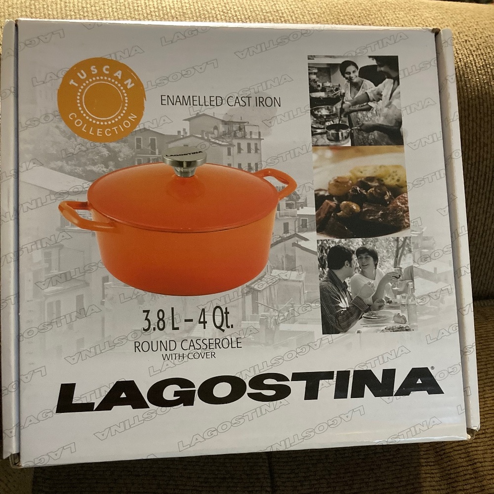 Lagostina cast iron casserole dish
